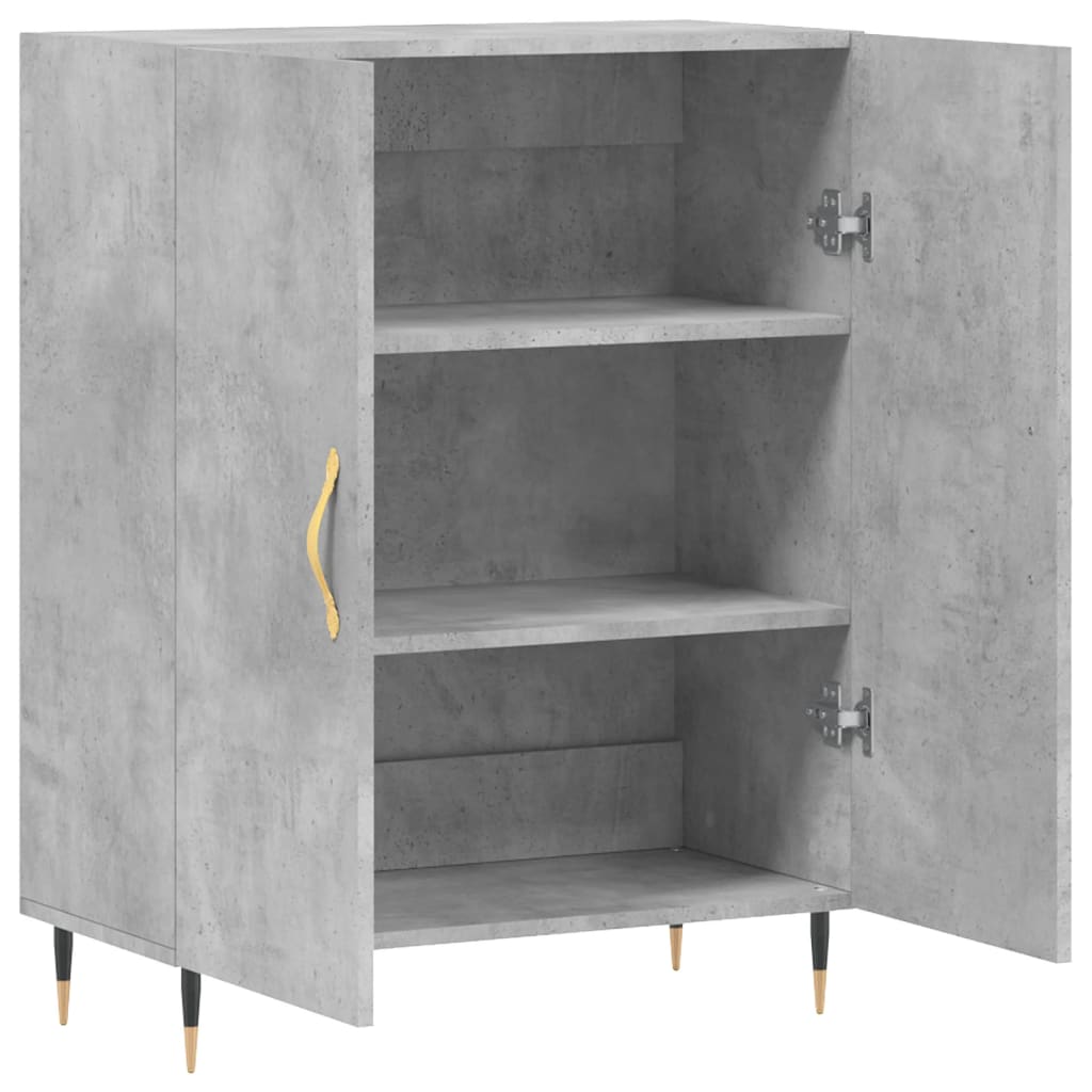 Sideboard Betongrau 69,5x34x90 cm Holzwerkstoff - Pazzar.ch
