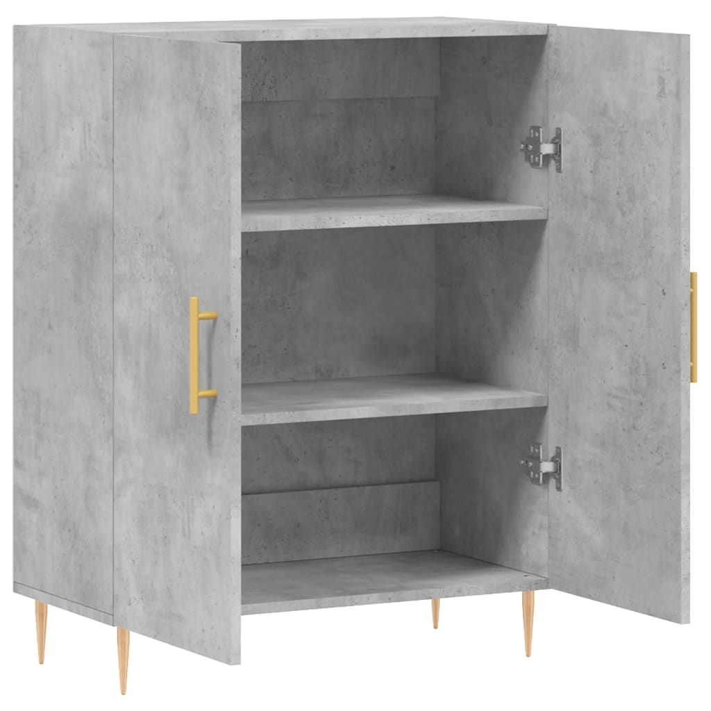Sideboard Betongrau 69,5x34x90 cm Holzwerkstoff - Pazzar.ch