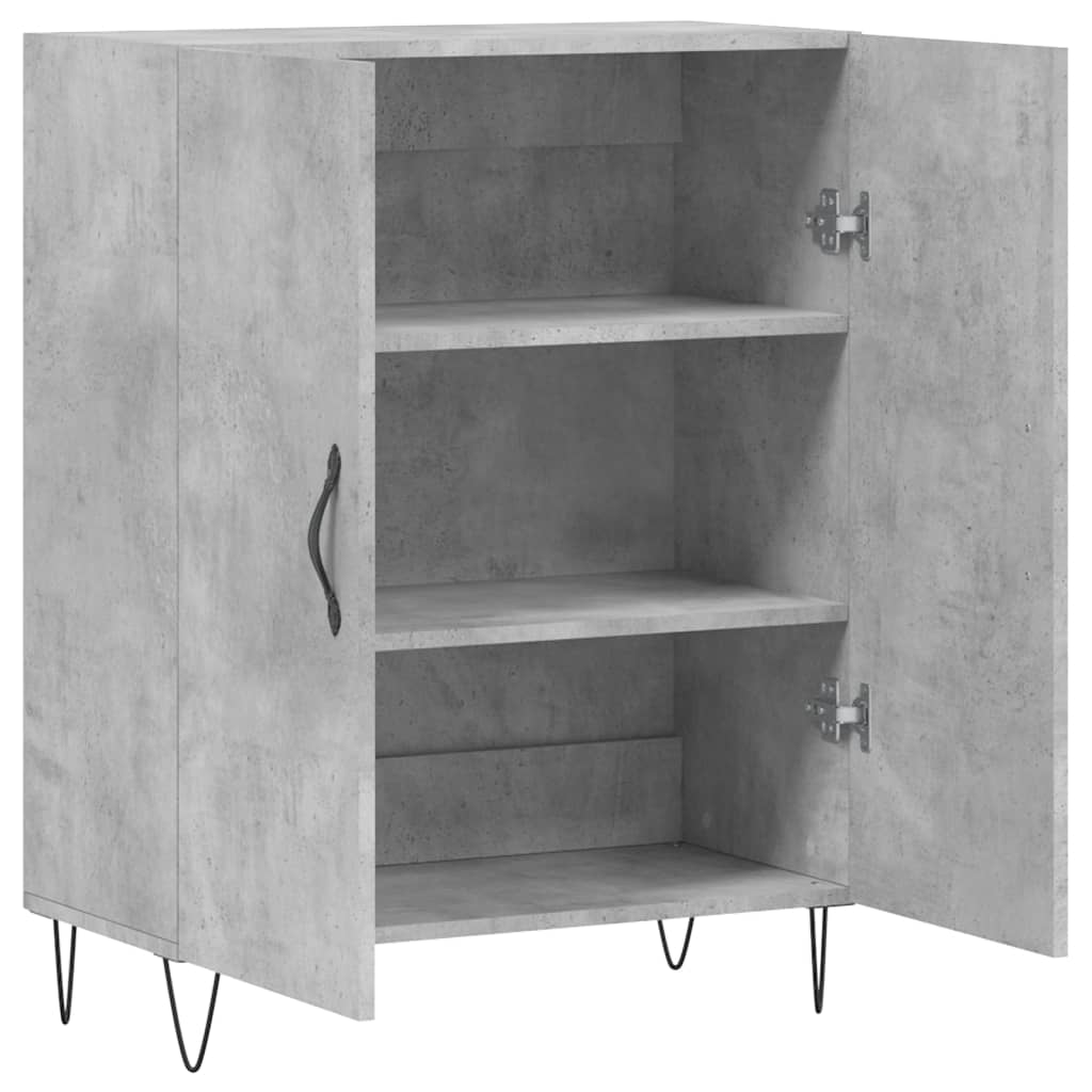 Sideboard Betongrau 69,5x34x90 cm Holzwerkstoff - Pazzar.ch