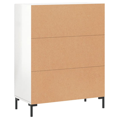 Sideboard Hochglanz-Weiß 69,5x34x90 cm Holzwerkstoff - Pazzar.ch
