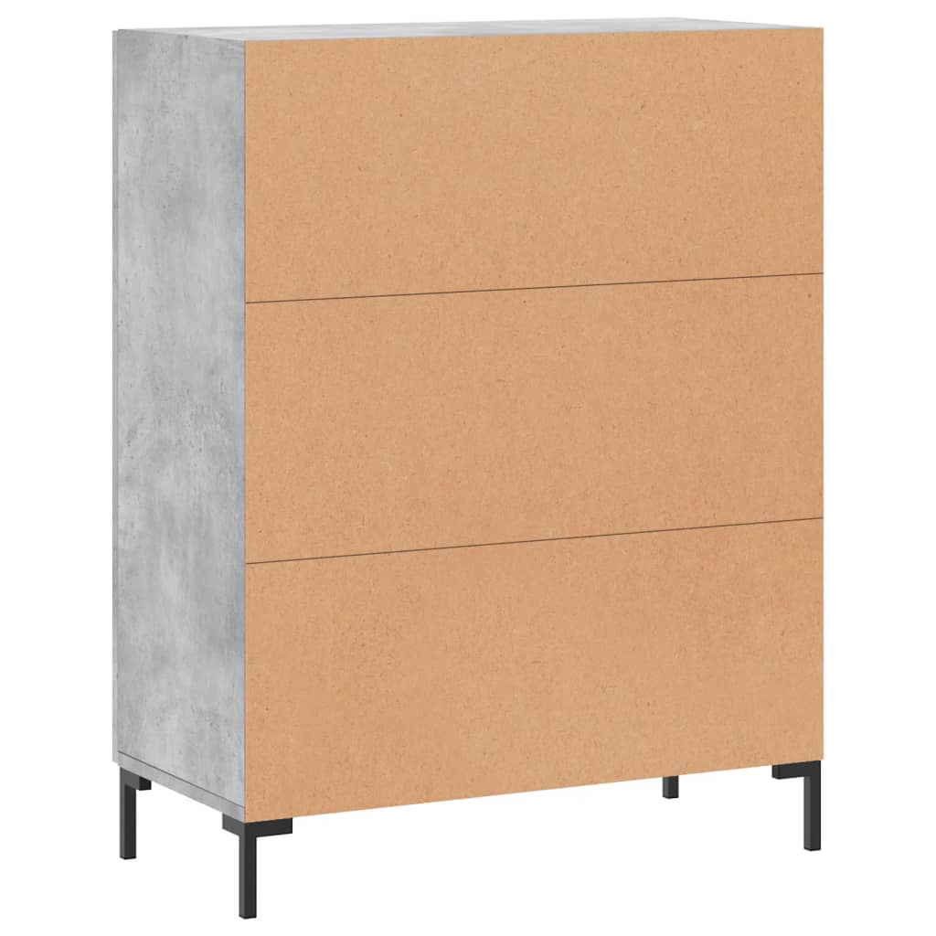 Sideboard Betongrau 69,5x34x90 cm Holzwerkstoff - Pazzar.ch