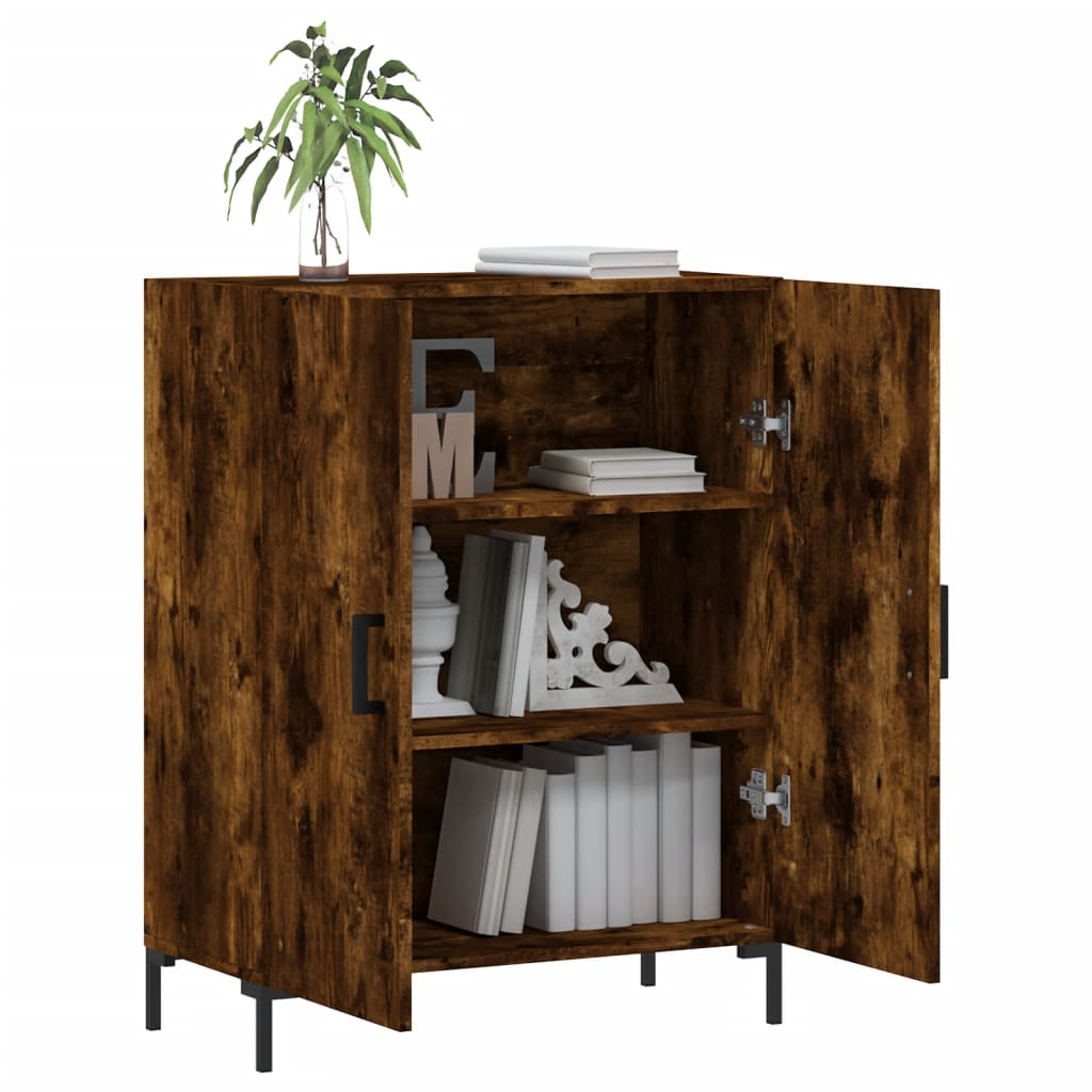 Sideboard Räuchereiche 69,5x34x90 cm Holzwerkstoff - Pazzar.ch