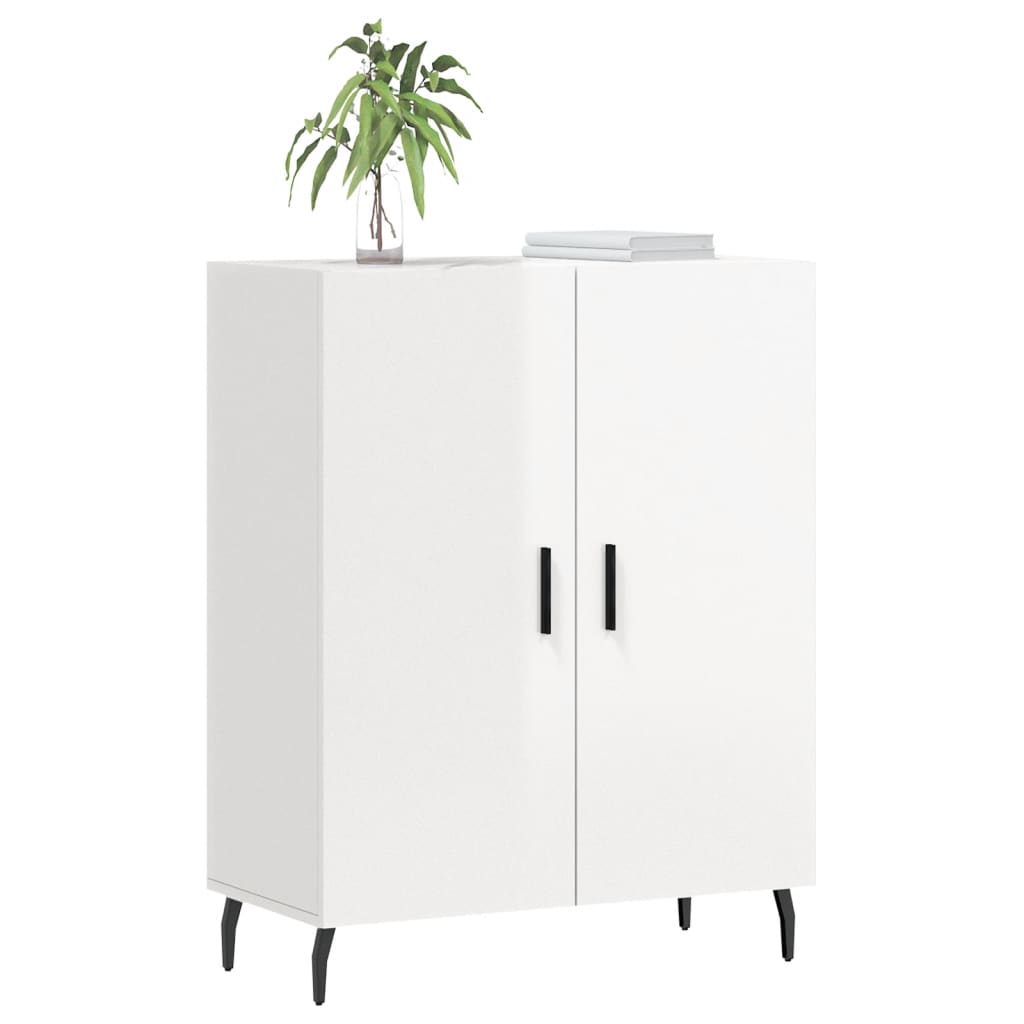 Sideboard Hochglanz-Weiß 69,5x34x90 cm Holzwerkstoff - Pazzar.ch