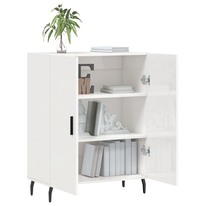 Sideboard Hochglanz-Weiß 69,5x34x90 cm Holzwerkstoff - Pazzar.ch