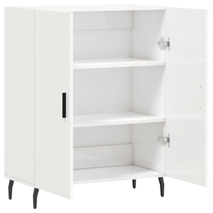 Sideboard Hochglanz-Weiß 69,5x34x90 cm Holzwerkstoff - Pazzar.ch