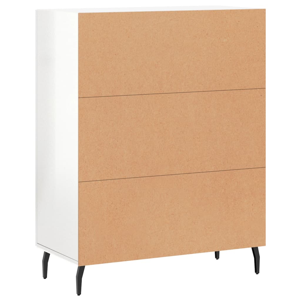 Sideboard Hochglanz-Weiß 69,5x34x90 cm Holzwerkstoff - Pazzar.ch