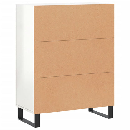 Sideboard Hochglanz-Weiß 69,5x34x90 cm Holzwerkstoff - Pazzar.ch