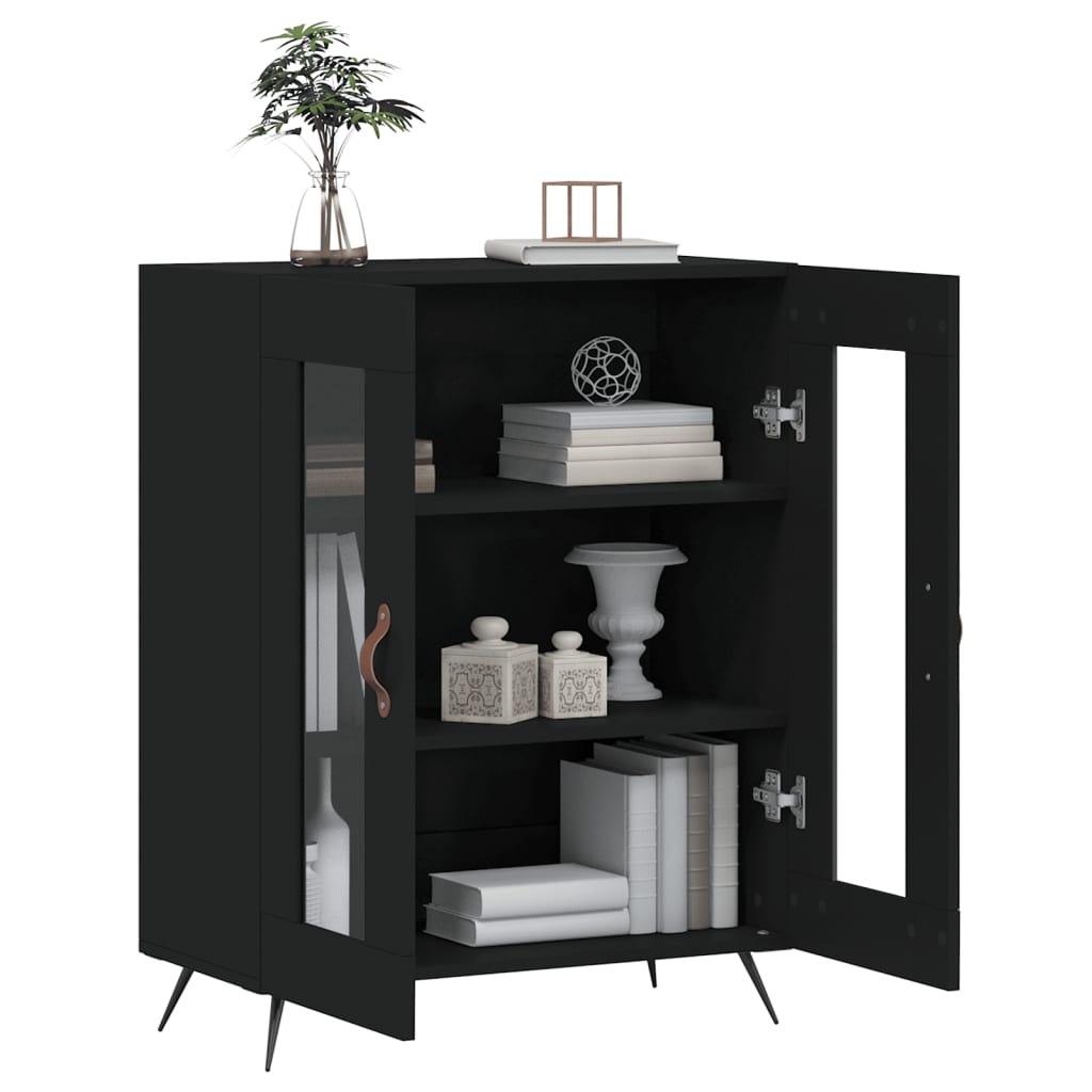 Sideboard Schwarz 69,5x34x90 cm Holzwerkstoff - Pazzar.ch