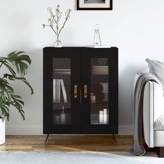 Sideboard Schwarz 69,5x34x90 cm Holzwerkstoff - Pazzar.ch