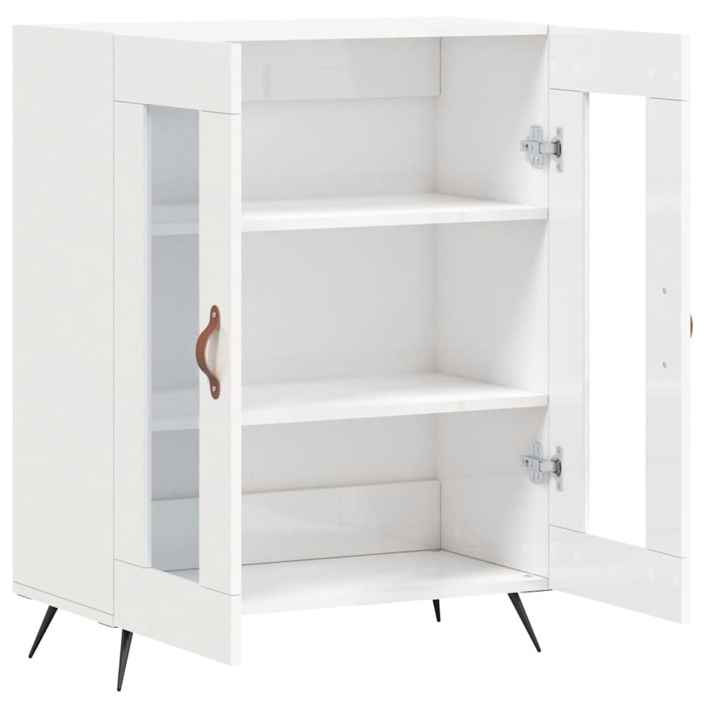 Sideboard Hochglanz-Weiß 69,5x34x90 cm Holzwerkstoff - Pazzar.ch