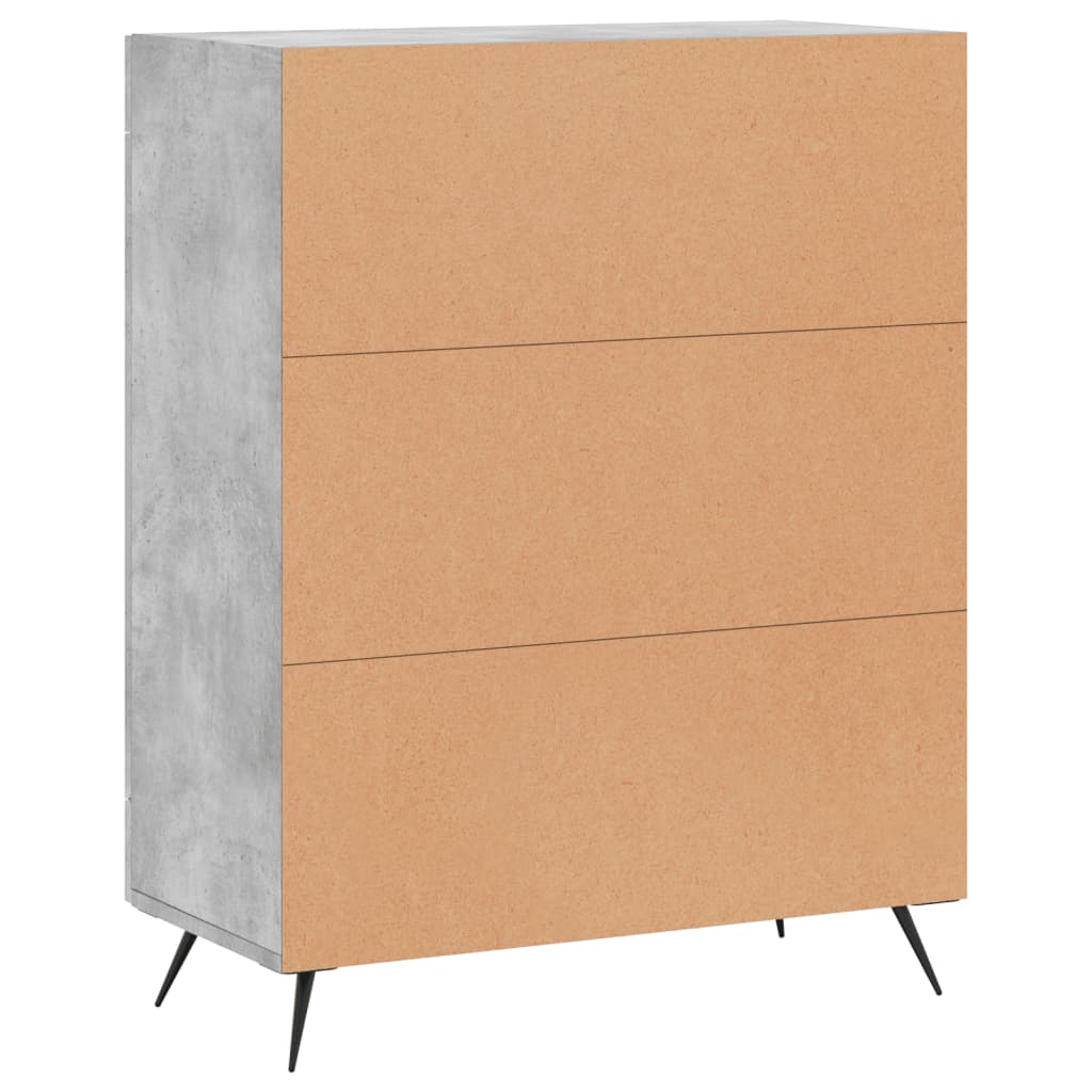 Sideboard Betongrau 69,5x34x90 cm Holzwerkstoff - Pazzar.ch