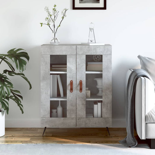 Sideboard Betongrau 69,5x34x90 cm Holzwerkstoff - Pazzar.ch
