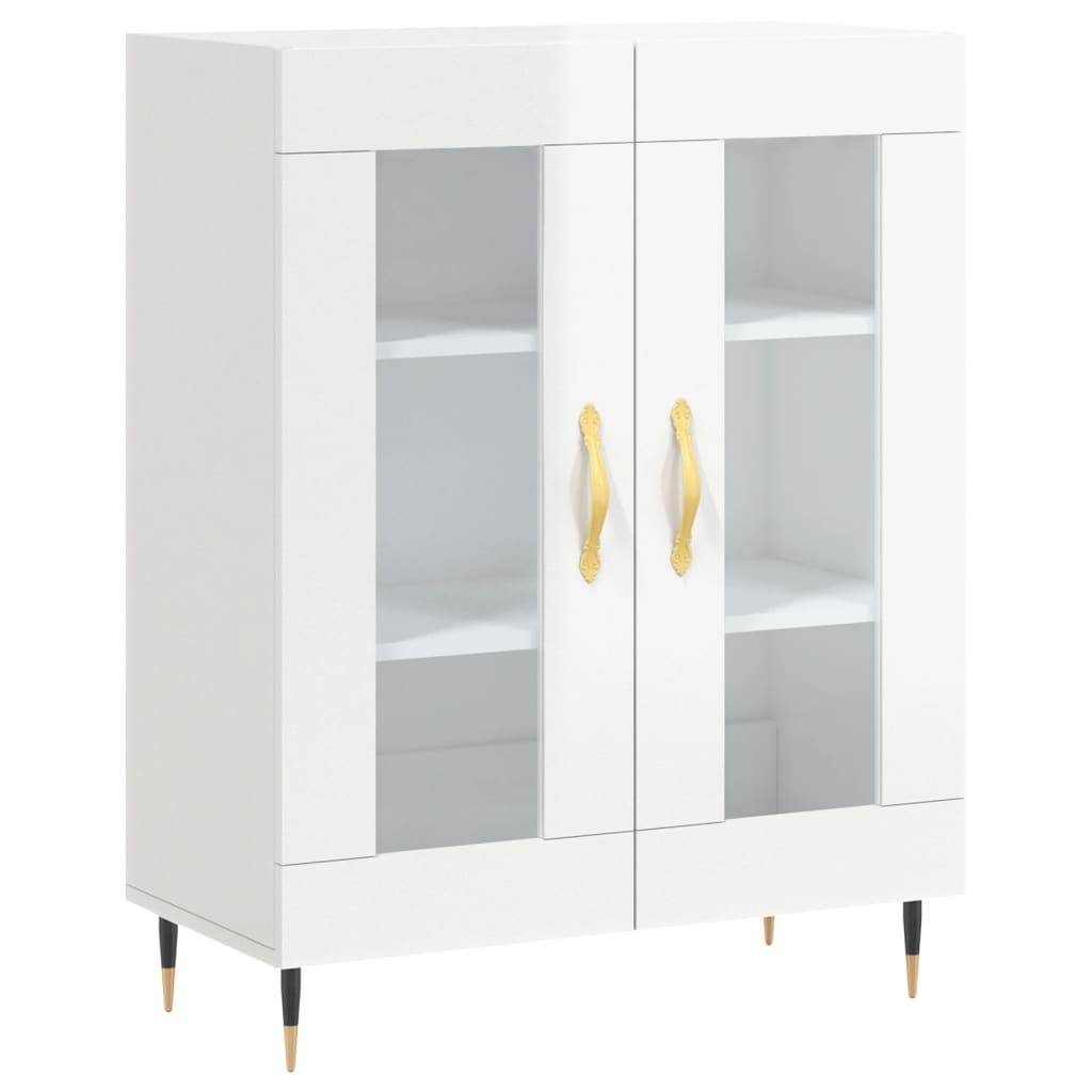 Sideboard Hochglanz-Weiß 69,5x34x90 cm Holzwerkstoff - Pazzar.ch