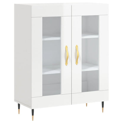 Sideboard Hochglanz-Weiß 69,5x34x90 cm Holzwerkstoff - Pazzar.ch