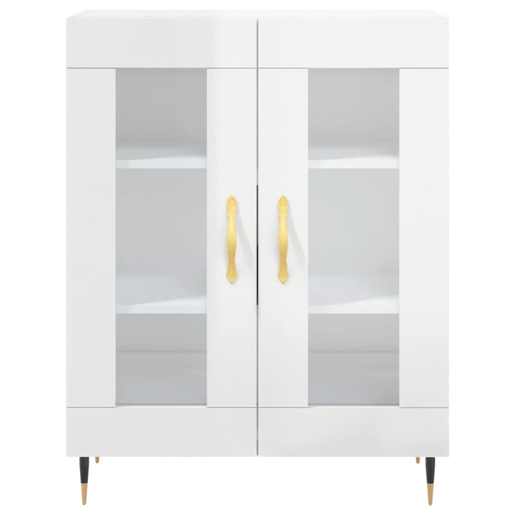 Sideboard Hochglanz-Weiß 69,5x34x90 cm Holzwerkstoff - Pazzar.ch