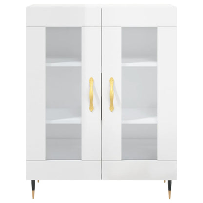 Sideboard Hochglanz-Weiß 69,5x34x90 cm Holzwerkstoff - Pazzar.ch