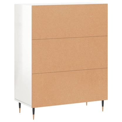 Sideboard Hochglanz-Weiß 69,5x34x90 cm Holzwerkstoff - Pazzar.ch