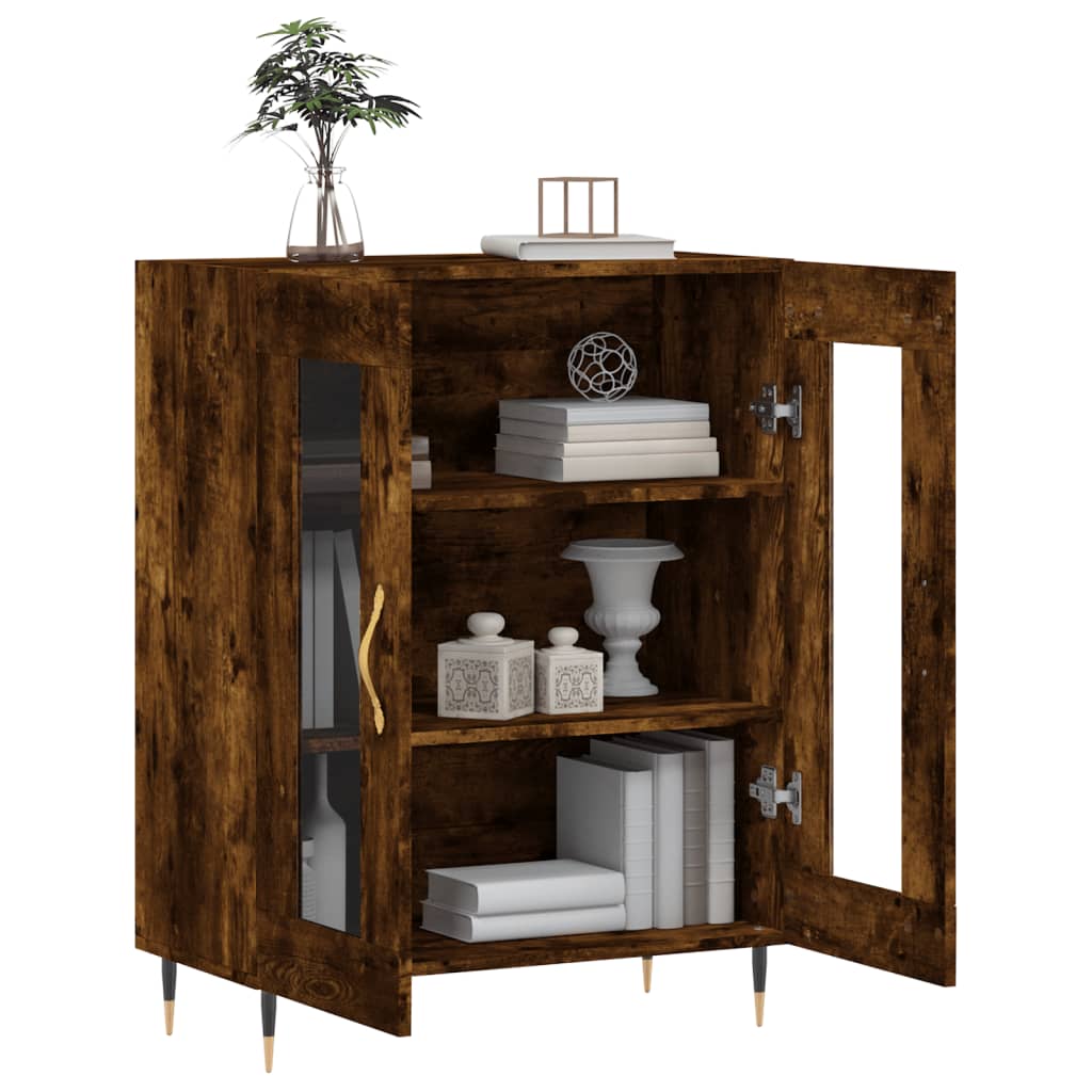 Sideboard Räuchereiche 69,5x34x90 cm Holzwerkstoff - Pazzar.ch