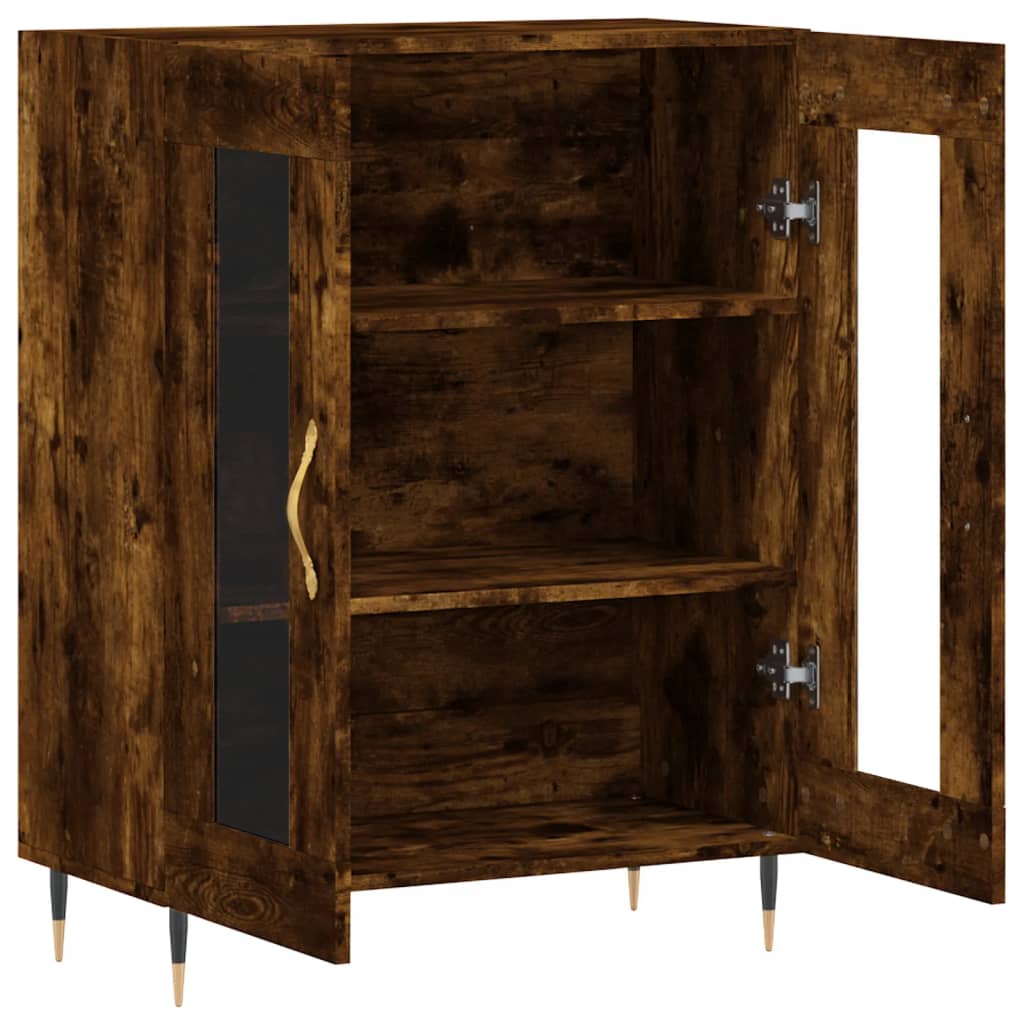 Sideboard Räuchereiche 69,5x34x90 cm Holzwerkstoff - Pazzar.ch
