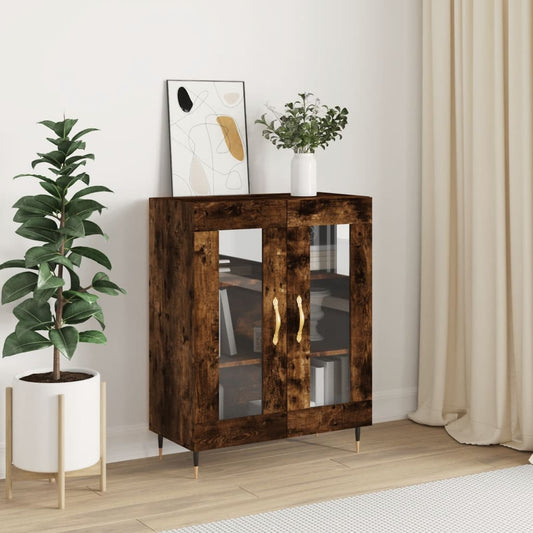 Sideboard Räuchereiche 69,5x34x90 cm Holzwerkstoff - Pazzar.ch