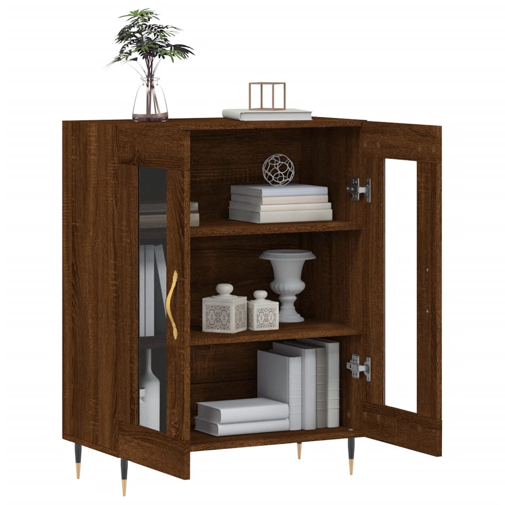 Sideboard Braun Eichen-Optik 69,5x34x90 cm Holzwerkstoff - Pazzar.ch