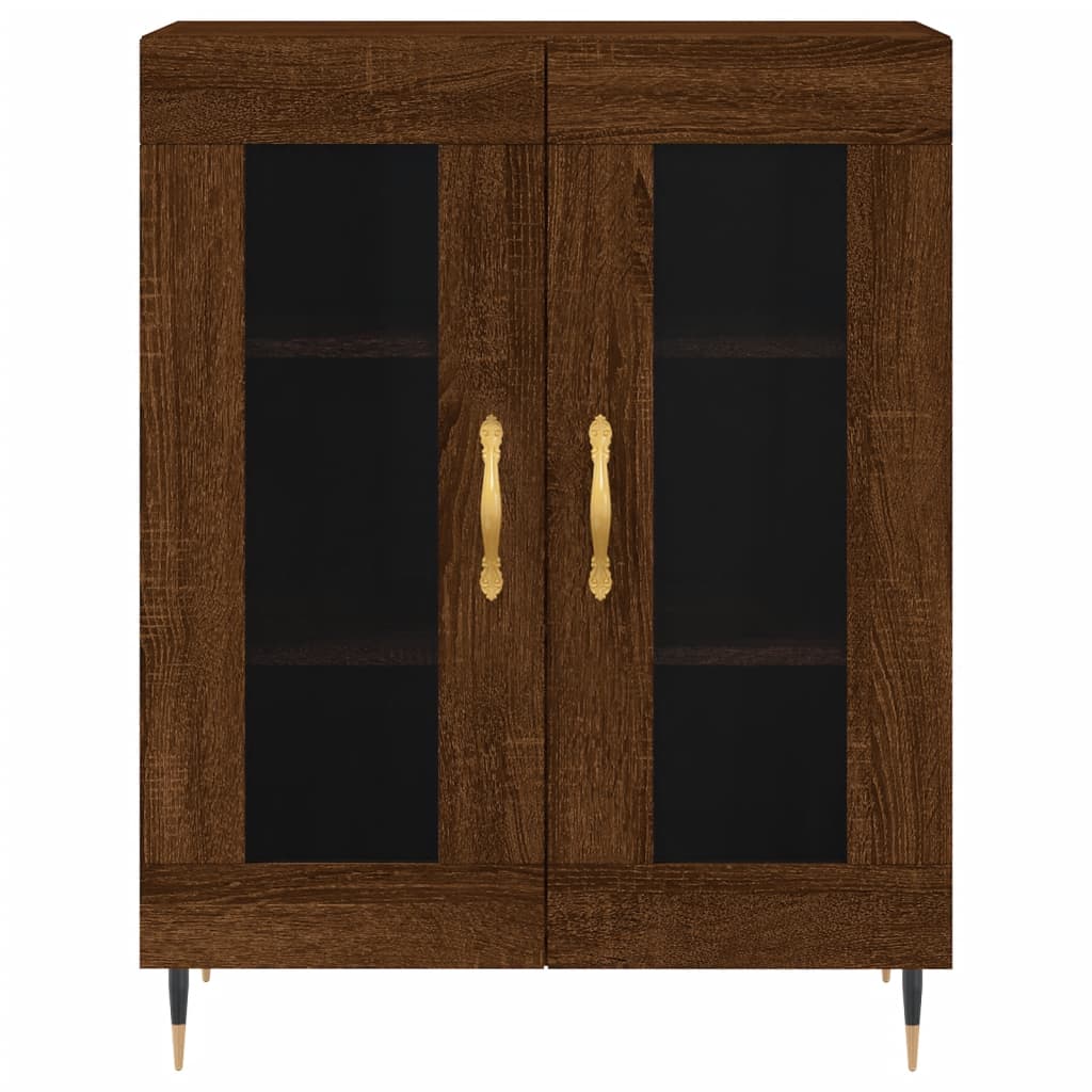 Sideboard Braun Eichen-Optik 69,5x34x90 cm Holzwerkstoff - Pazzar.ch