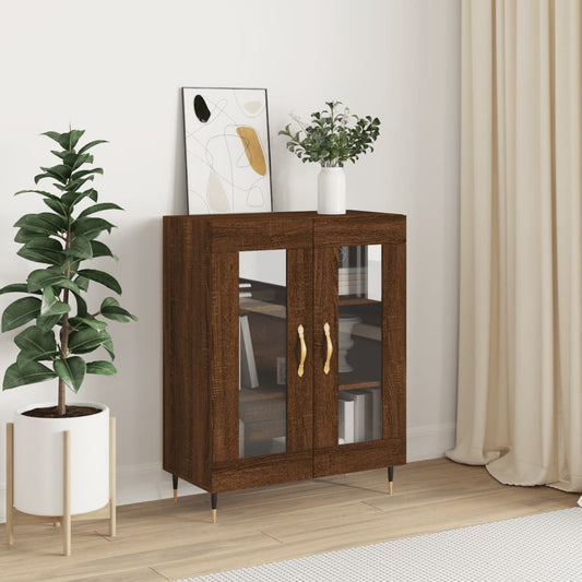 Sideboard Braun Eichen-Optik 69,5x34x90 cm Holzwerkstoff - Pazzar.ch