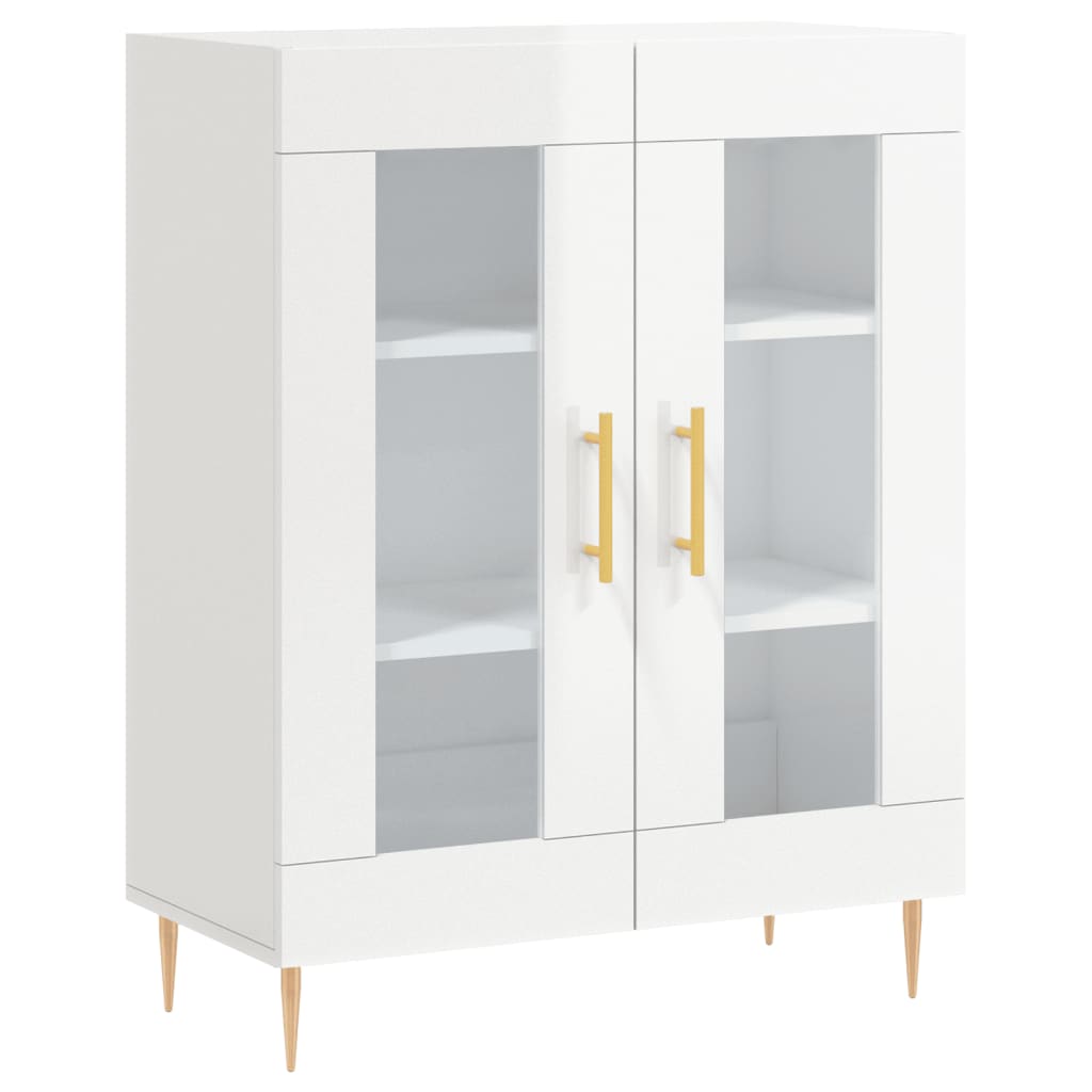 Sideboard Hochglanz-Weiß 69,5x34x90 cm Holzwerkstoff - Pazzar.ch