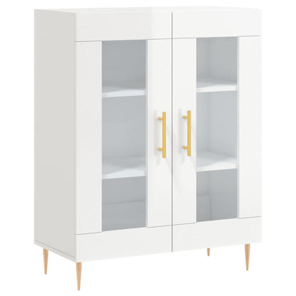 Sideboard Hochglanz-Weiß 69,5x34x90 cm Holzwerkstoff - Pazzar.ch