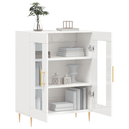 Sideboard Hochglanz-Weiß 69,5x34x90 cm Holzwerkstoff - Pazzar.ch