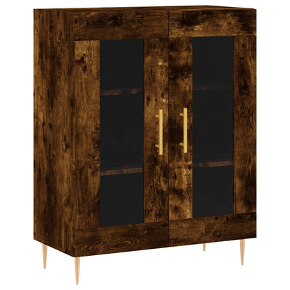 Sideboard Räuchereiche 69,5x34x90 cm Holzwerkstoff - Pazzar.ch