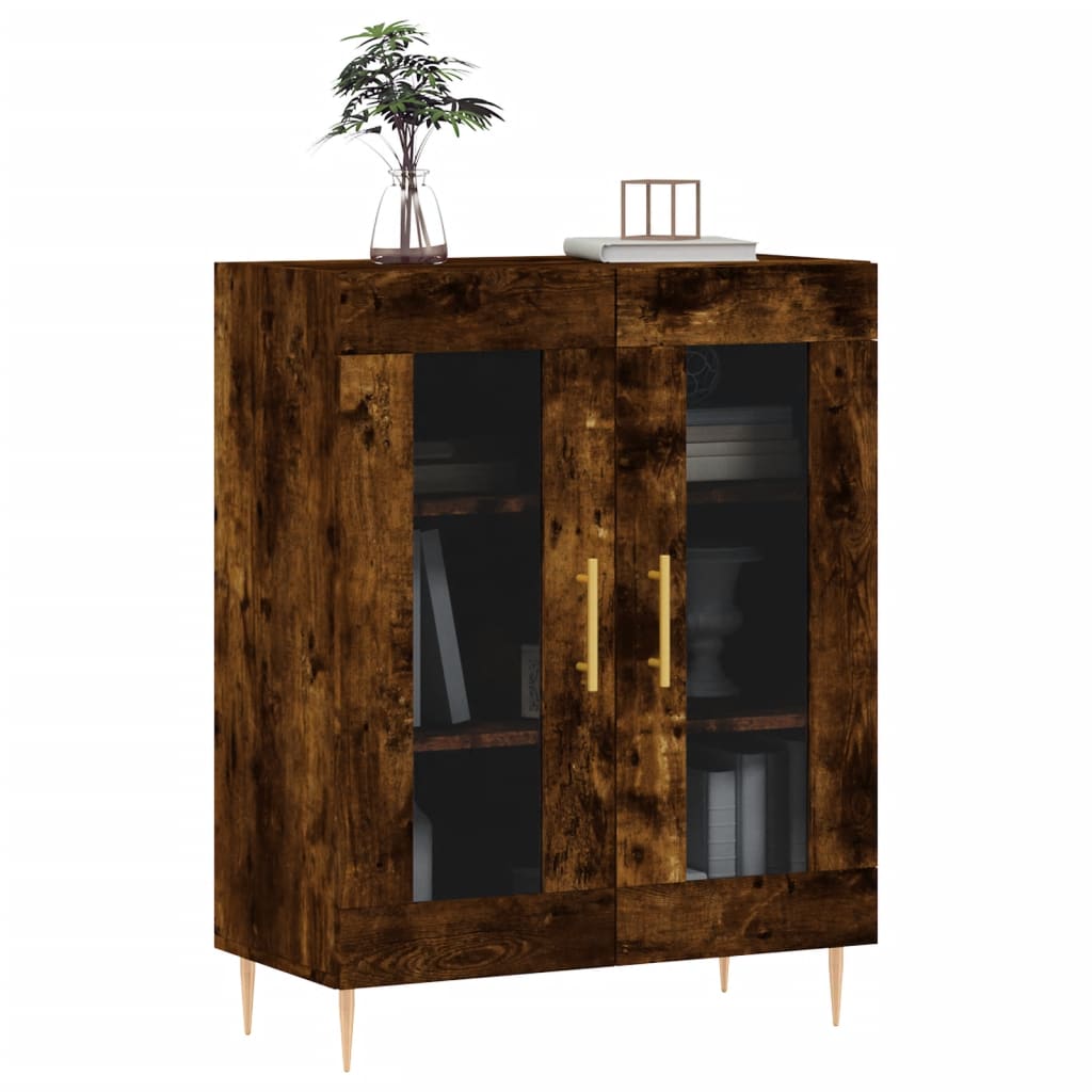 Sideboard Räuchereiche 69,5x34x90 cm Holzwerkstoff - Pazzar.ch