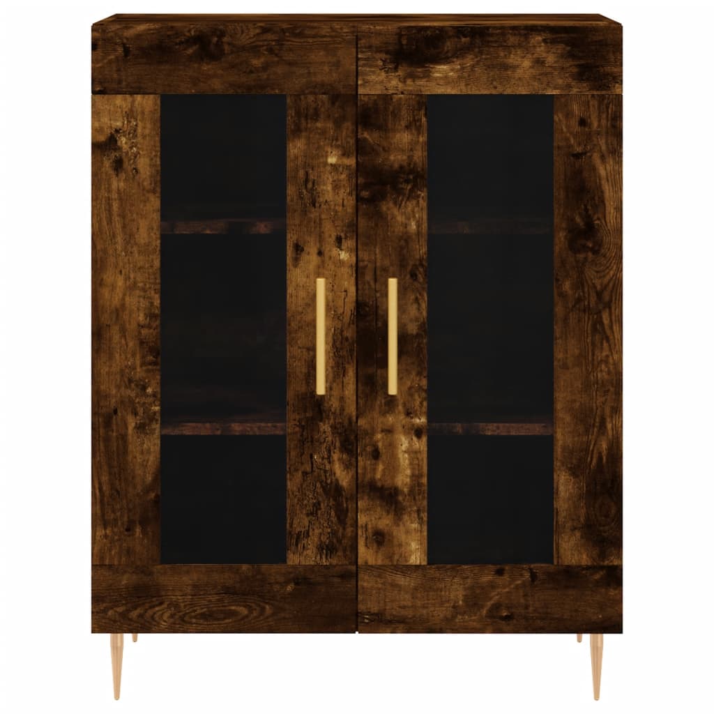 Sideboard Räuchereiche 69,5x34x90 cm Holzwerkstoff - Pazzar.ch