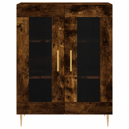 Sideboard Räuchereiche 69,5x34x90 cm Holzwerkstoff - Pazzar.ch