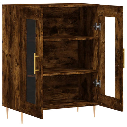 Sideboard Räuchereiche 69,5x34x90 cm Holzwerkstoff - Pazzar.ch
