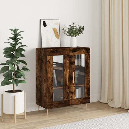 Sideboard Räuchereiche 69,5x34x90 cm Holzwerkstoff - Pazzar.ch