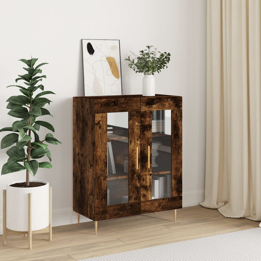 Sideboard Räuchereiche 69,5x34x90 cm Holzwerkstoff - Pazzar.ch