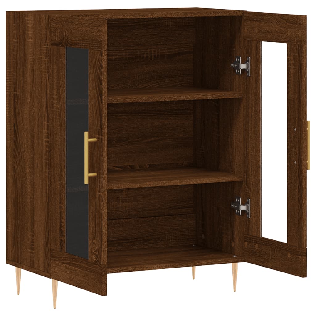 Sideboard Braun Eichen-Optik 69,5x34x90 cm Holzwerkstoff - Pazzar.ch