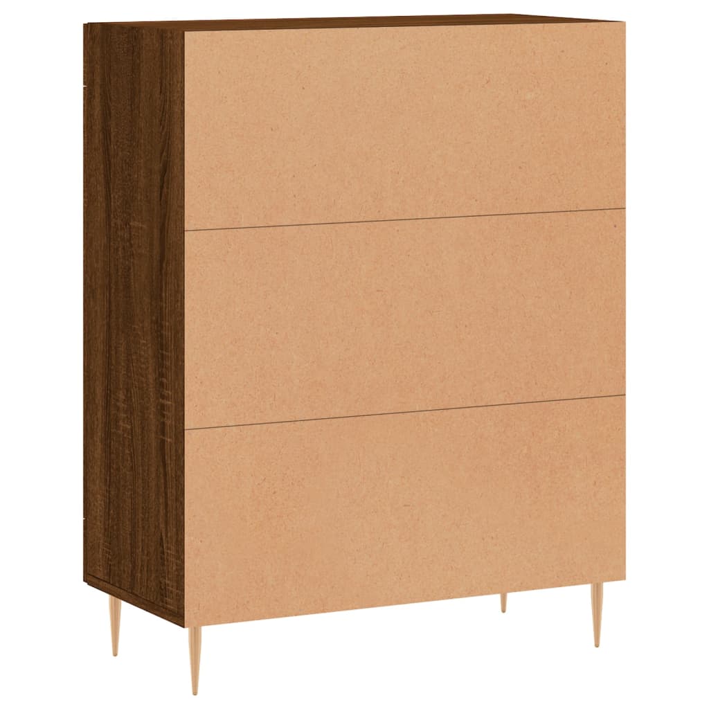 Sideboard Braun Eichen-Optik 69,5x34x90 cm Holzwerkstoff - Pazzar.ch