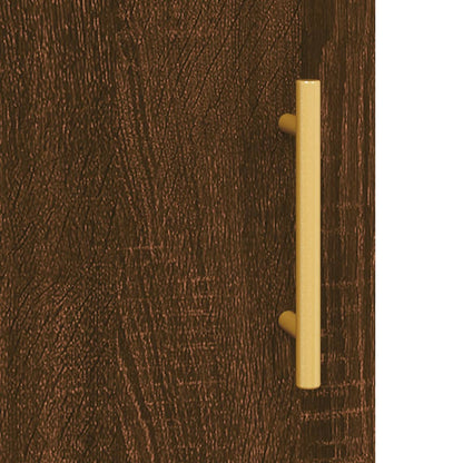 Sideboard Braun Eichen-Optik 69,5x34x90 cm Holzwerkstoff - Pazzar.ch