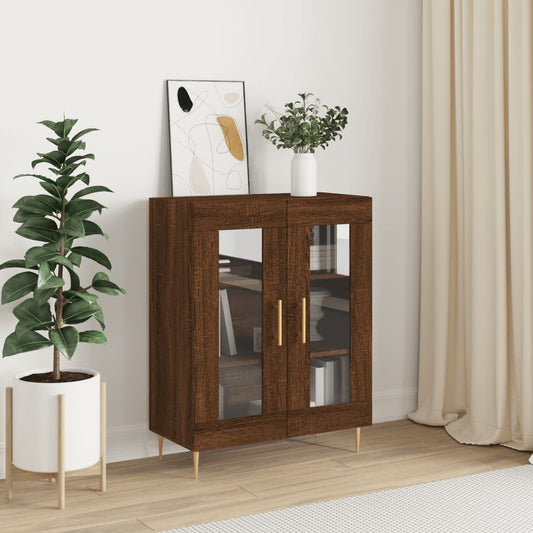 Sideboard Braun Eichen-Optik 69,5x34x90 cm Holzwerkstoff - Pazzar.ch