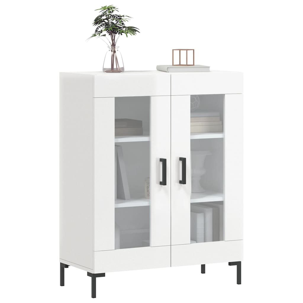 Sideboard Hochglanz-Weiß 69,5x34x90 cm Holzwerkstoff - Pazzar.ch
