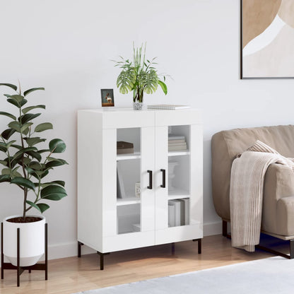 Sideboard Hochglanz-Weiß 69,5x34x90 cm Holzwerkstoff - Pazzar.ch