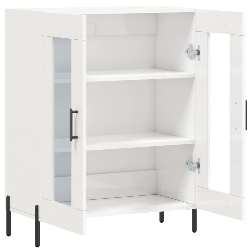 Sideboard Hochglanz-Weiß 69,5x34x90 cm Holzwerkstoff - Pazzar.ch