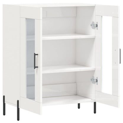 Sideboard Hochglanz-Weiß 69,5x34x90 cm Holzwerkstoff - Pazzar.ch