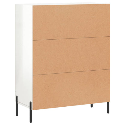 Sideboard Hochglanz-Weiß 69,5x34x90 cm Holzwerkstoff - Pazzar.ch