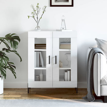 Sideboard Hochglanz-Weiß 69,5x34x90 cm Holzwerkstoff - Pazzar.ch