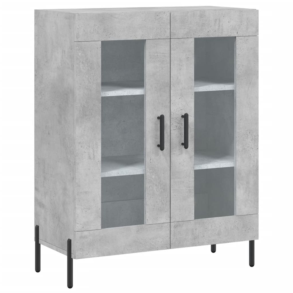 Sideboard Betongrau 69,5x34x90 cm Holzwerkstoff - Pazzar.ch
