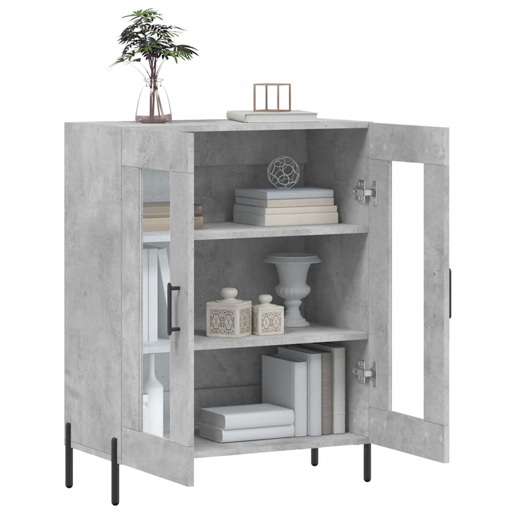 Sideboard Betongrau 69,5x34x90 cm Holzwerkstoff - Pazzar.ch