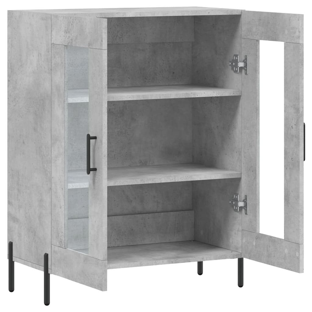 Sideboard Betongrau 69,5x34x90 cm Holzwerkstoff - Pazzar.ch